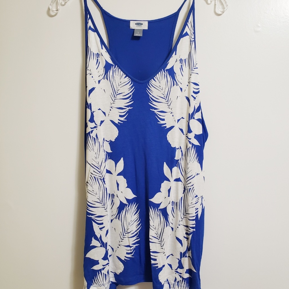 Old Navy Flowy Racerback Floral Tank